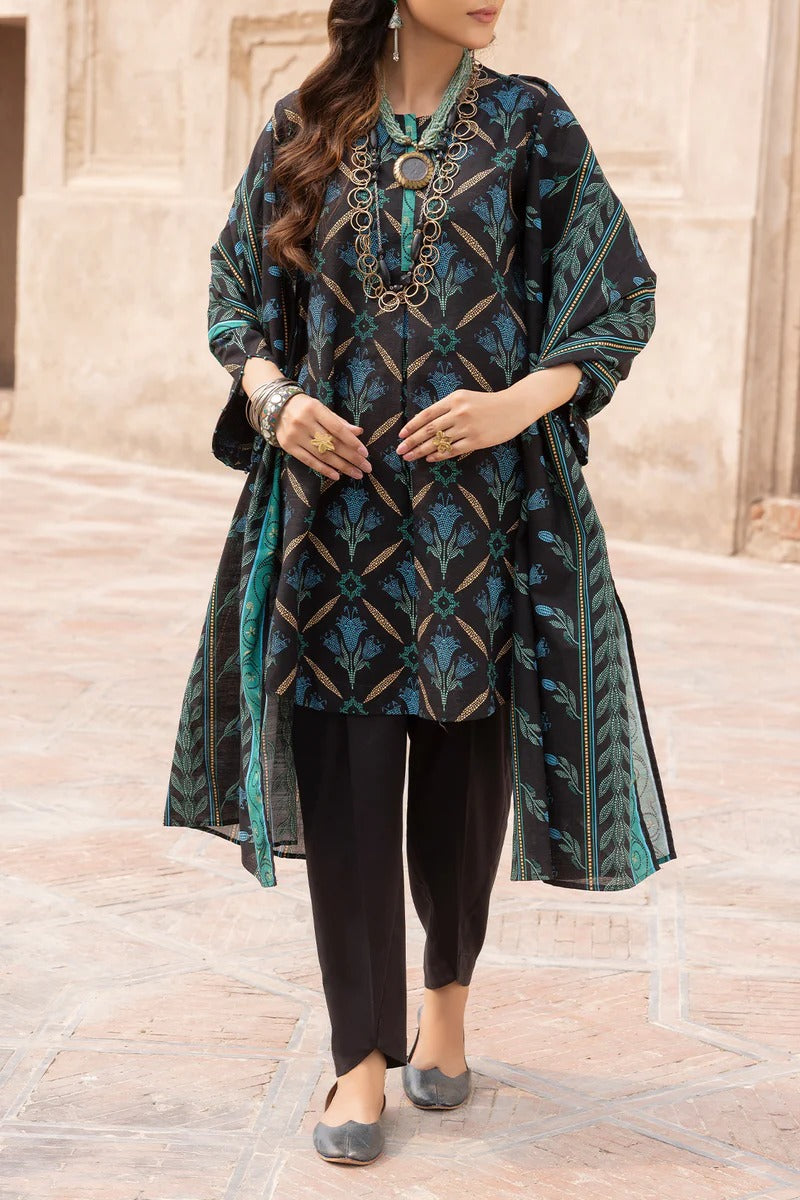 Unstitched Printed Lawn 3 Piece