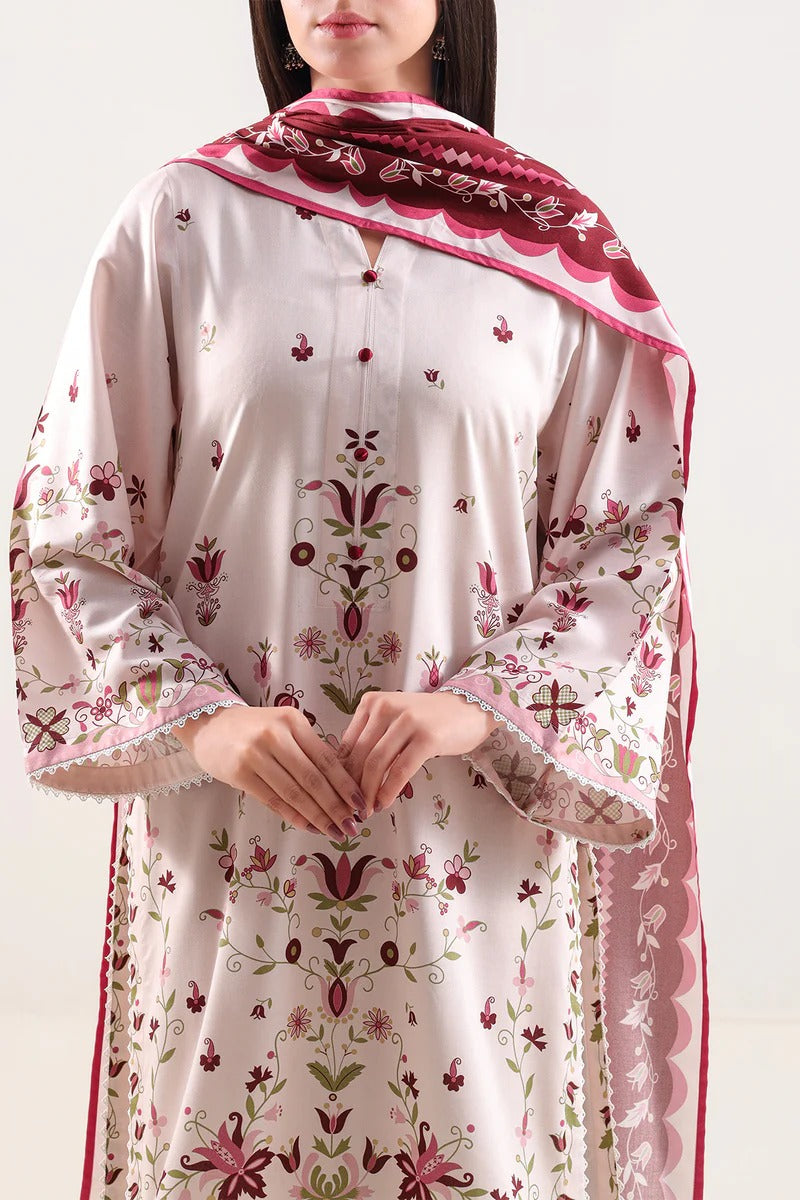 Unstitched Printed Linen 3 Piece