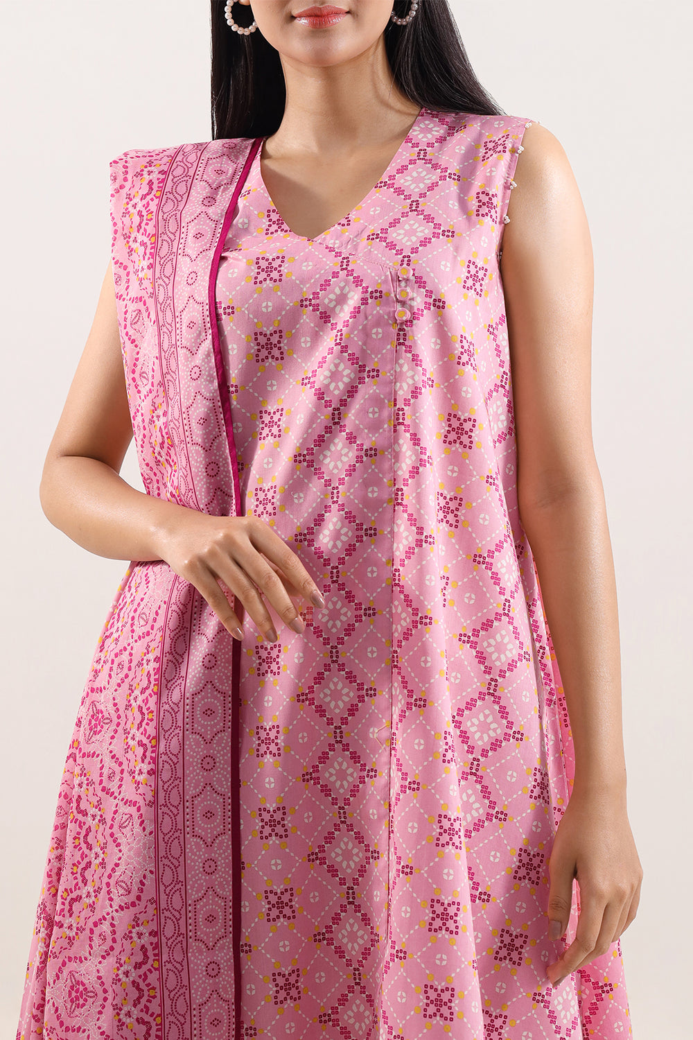 Unstitched Printed Lawn 3 Piece