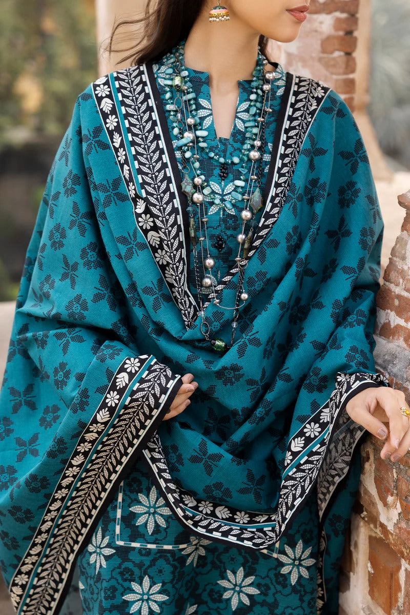 Unstitched Printed Lawn 3 Piece