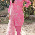 Unstitched Printed Self Strip Lawn 3 Piece