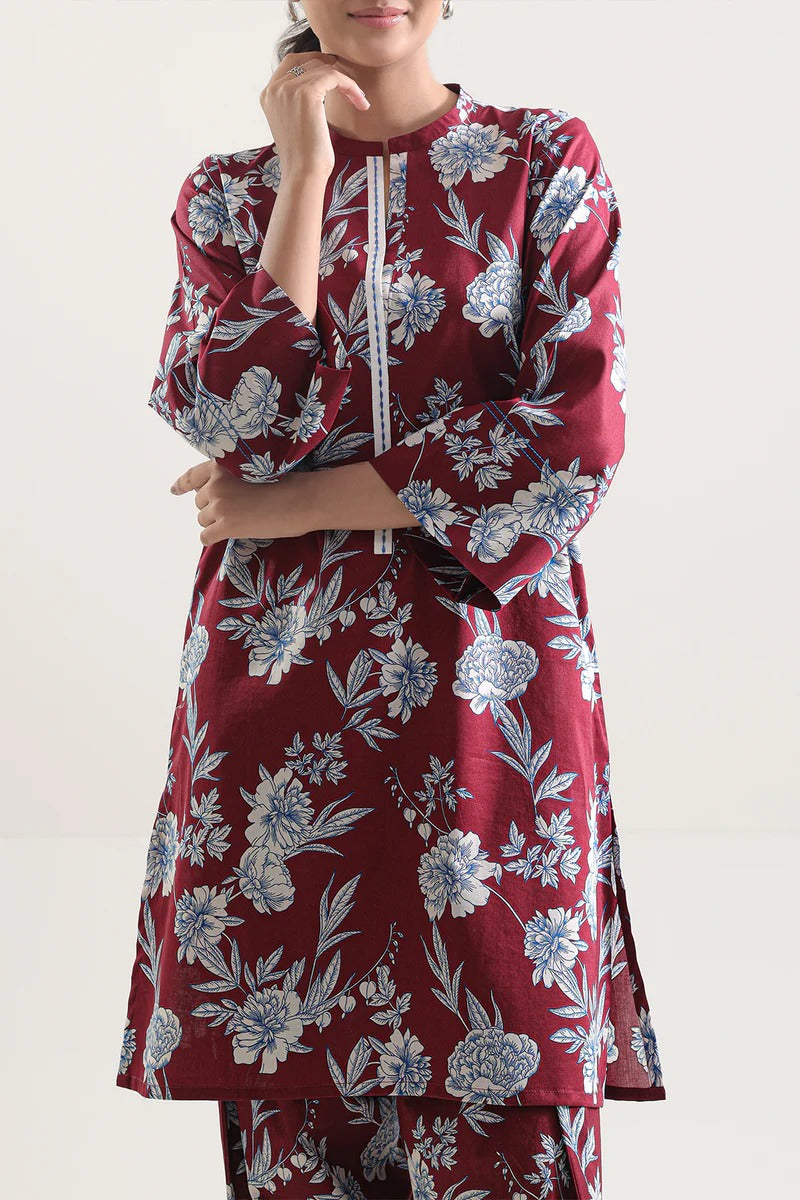 Unstitched Printed Lawn 2 Piece (Shirt/Trouser)