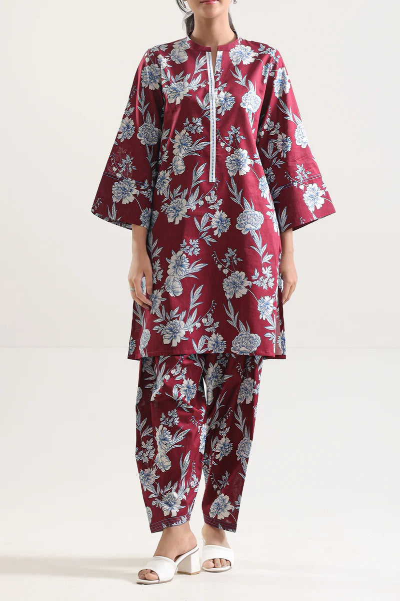 Unstitched Printed Lawn 2 Piece (Shirt/Trouser)