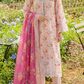 Unstitched Printed Embroidered Lawn 2 Piece (Shirt/Dupatta)