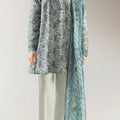 Unstitched Printed Lawn 3 Piece