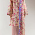 Unstitched Printed Lawn 3 Piece
