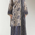 Unstitched Printed Lawn 3 Piece