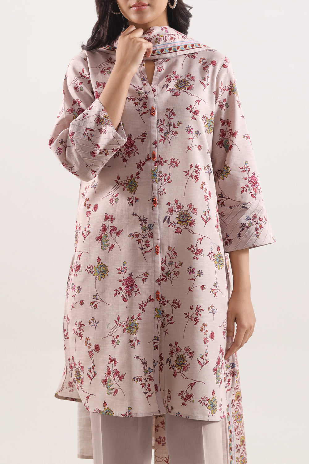 Unstitched Printed Lawn 3 Piece